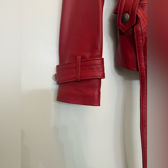 Vintage Wilson Leather Red Leather Jacket - Size M - Picture 8 of 13